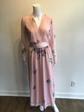 1980’s Pink Polyester Blend Dress Attributed to Hanae Mori Size 8