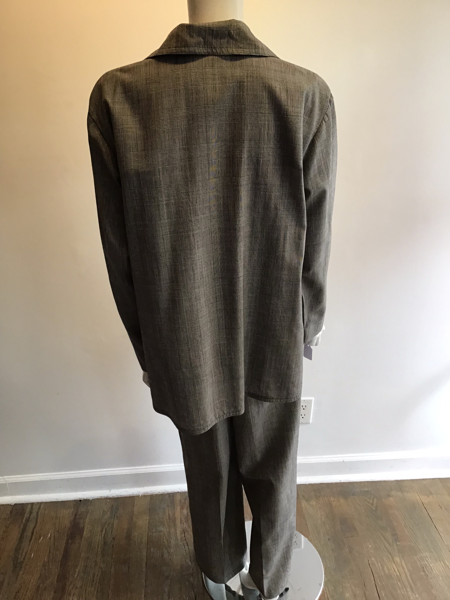 1990’s Yves Saint Laurent Encore Wool Plaid Pant Suit Size 10