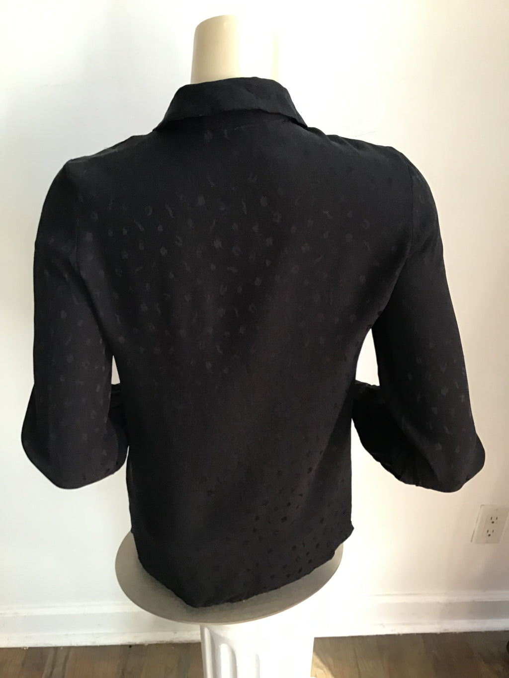 1970’s Black Silk Valentino Shirt Size 4