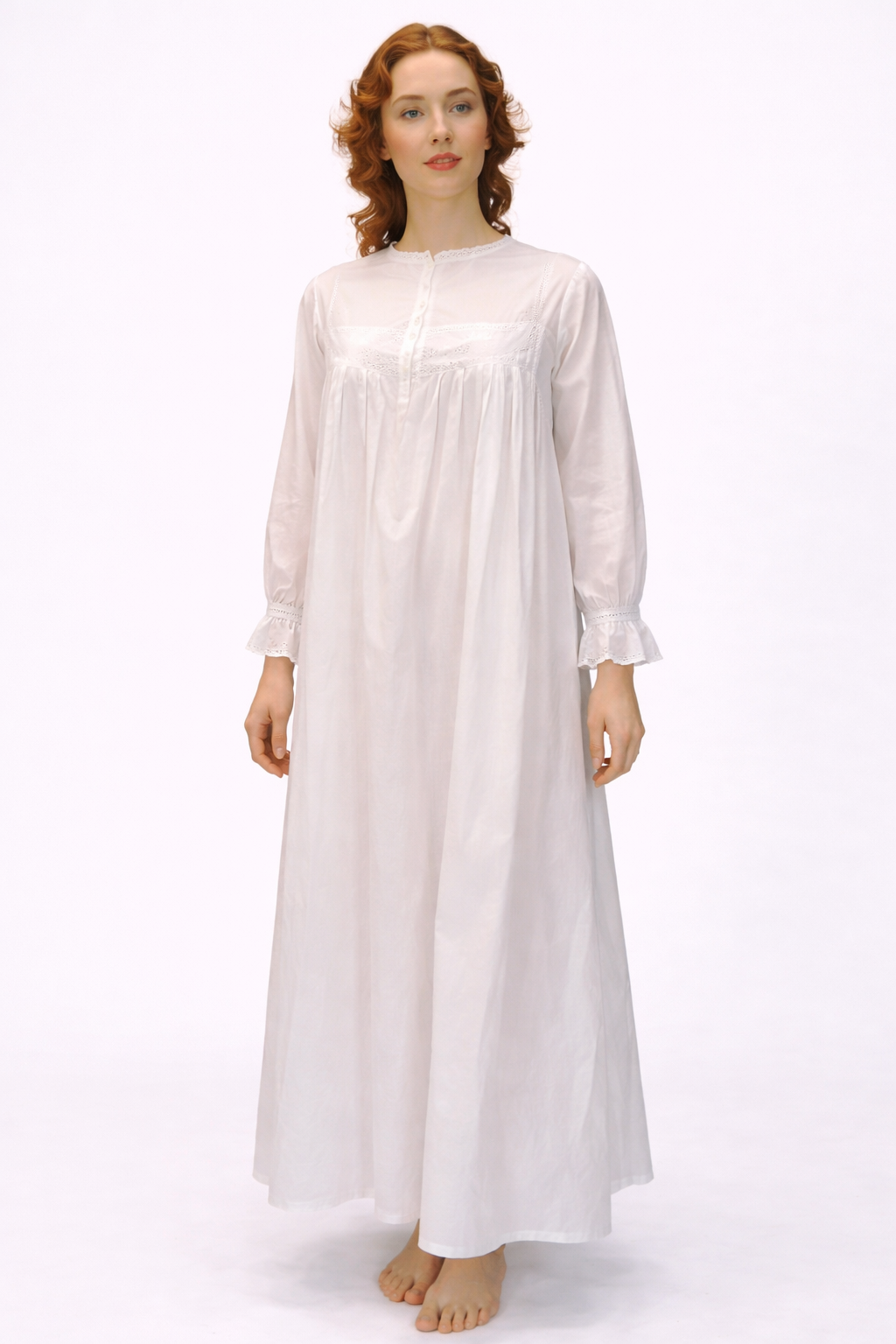 Edwardian White Nightgown Women's Costume Rental