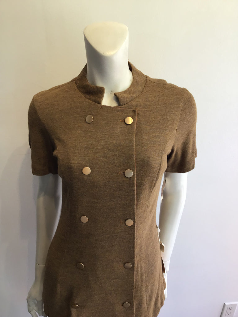 1960’s 2 Piece Wool Light Brown Ensemble Size 8