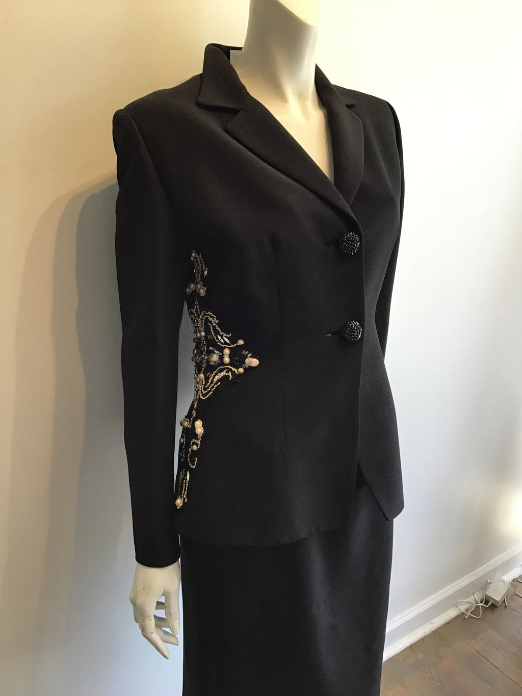 1990’s Wool Blend Bagley Mischka  Evening Suit Size 8