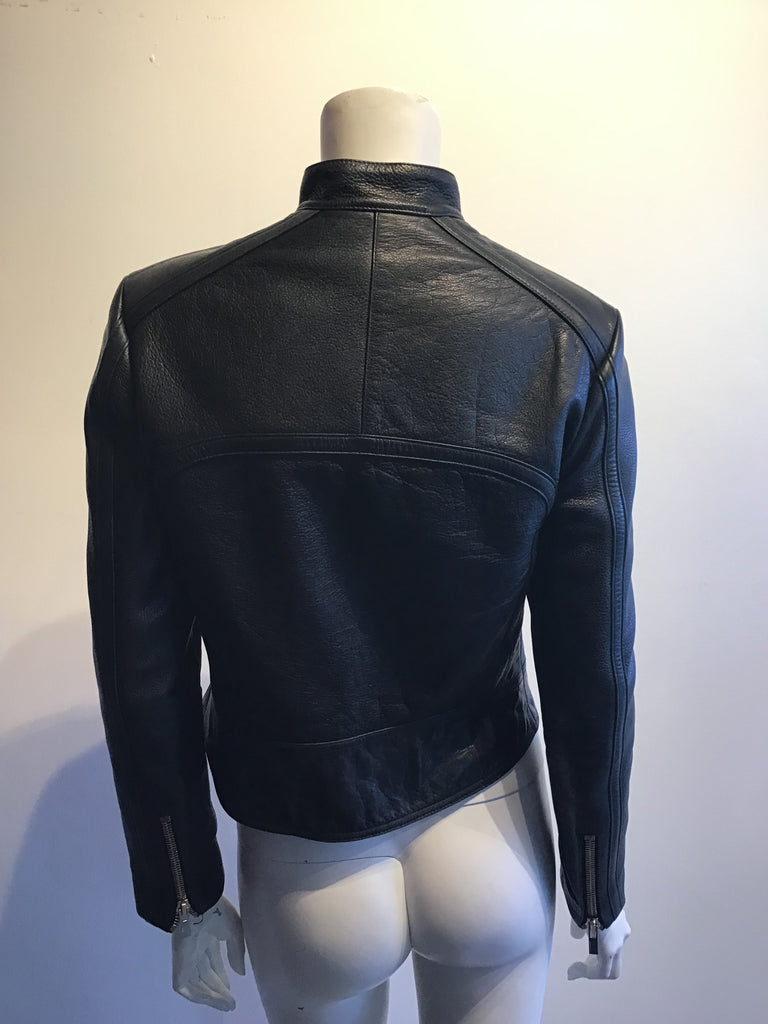 2000’s Balenciaga Black Lamb’s Leather Biker Jacket Size 7.5/8