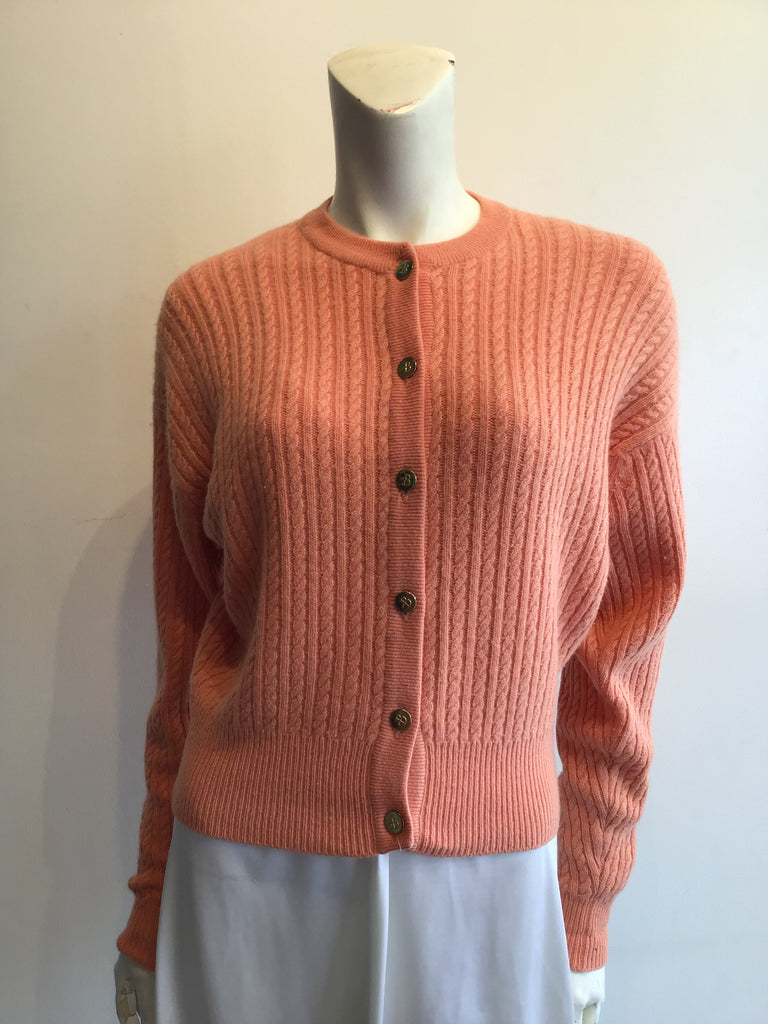 1990’s Ballentyne Cashmere Peach Sweater Size 6