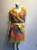 1960s multicolor Silk Organza Dress by Raffaele di Marino size 4