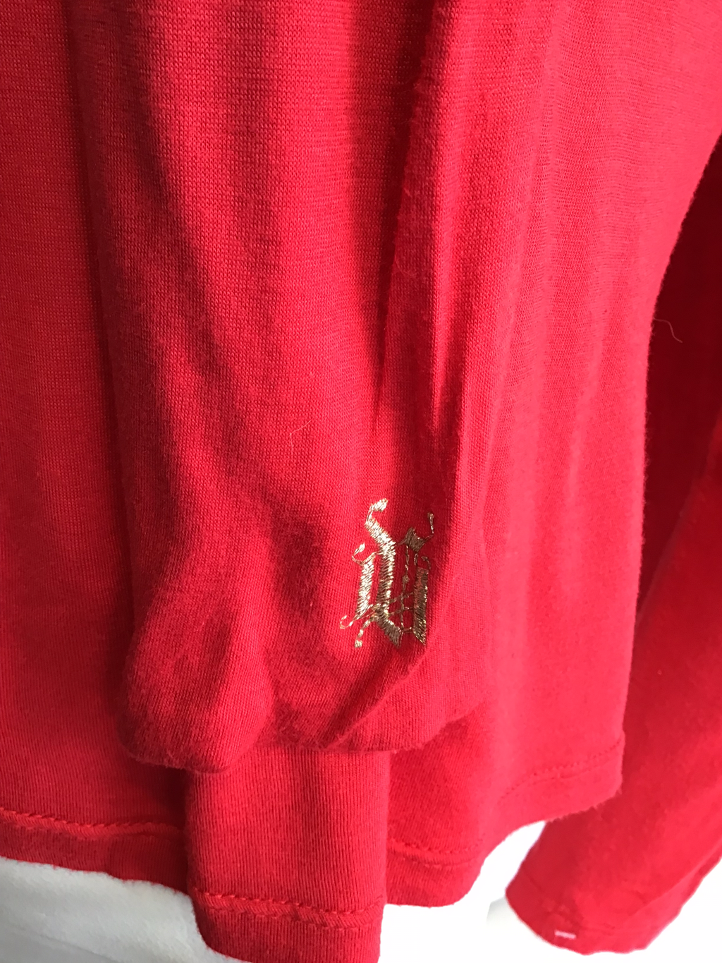 1990’s Versace Red Silk/ Viscose Blouse Size 4