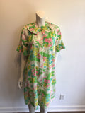 1960’s Polyester Floral House Dress Size 10