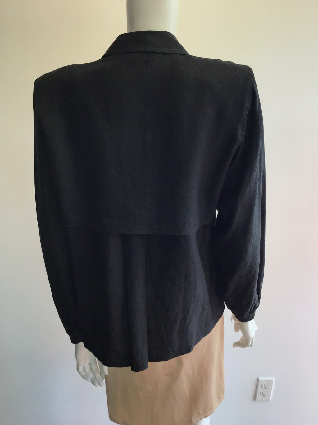 1990’s Valentino Cotton Blend Black Jacket Size 8/9