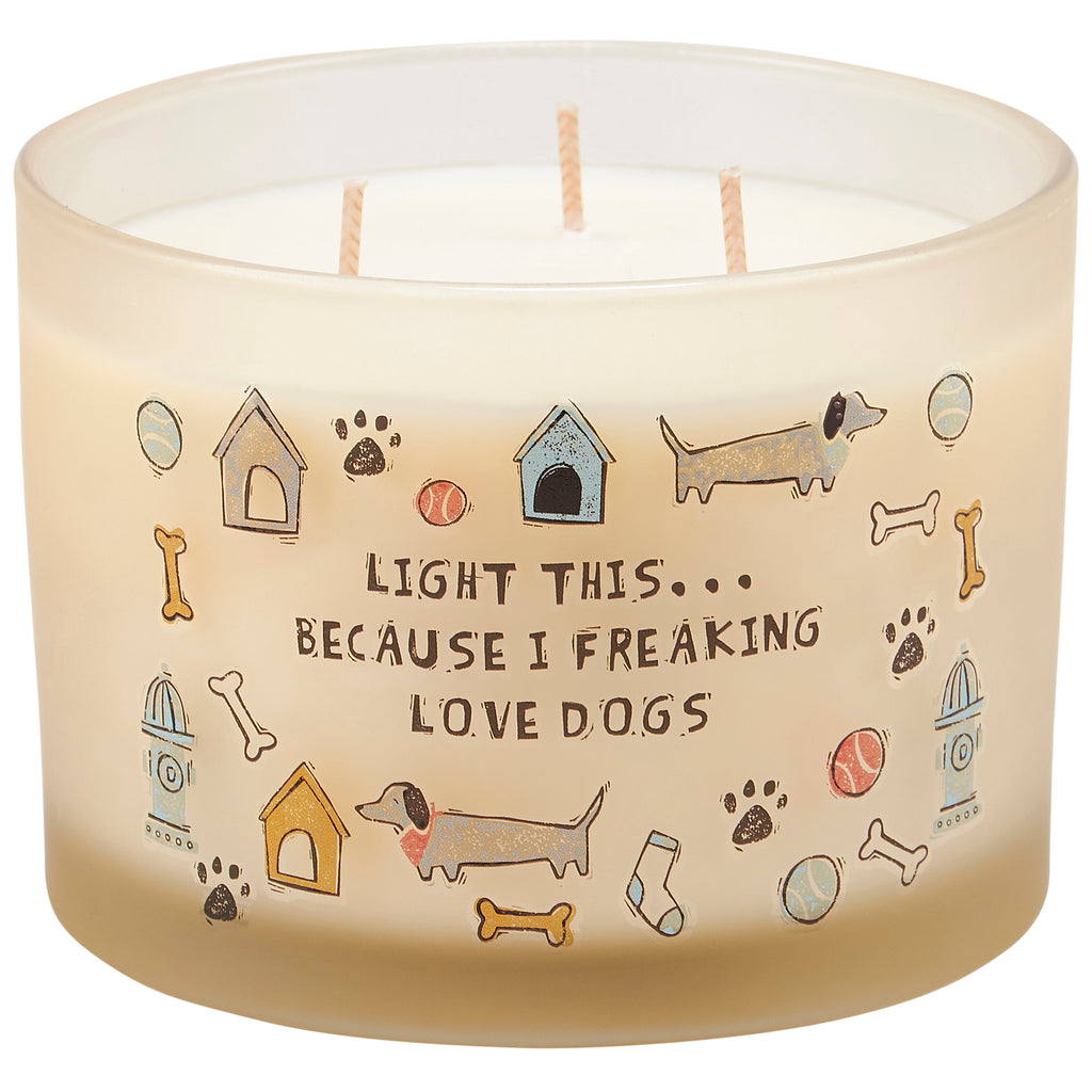 Freaking Love Dogs Candle