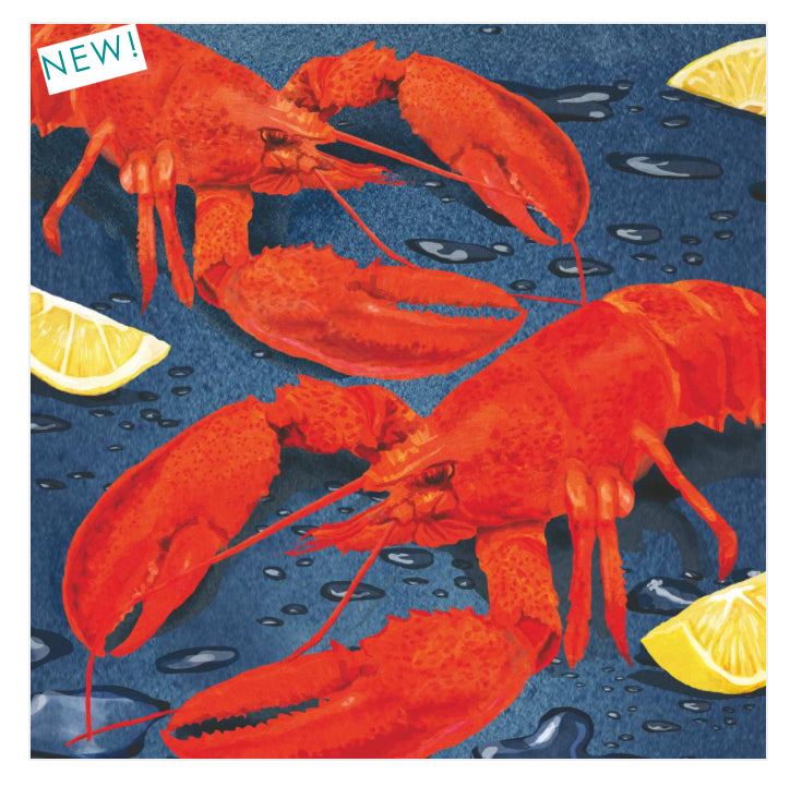 Lobster print cocktail napkins 