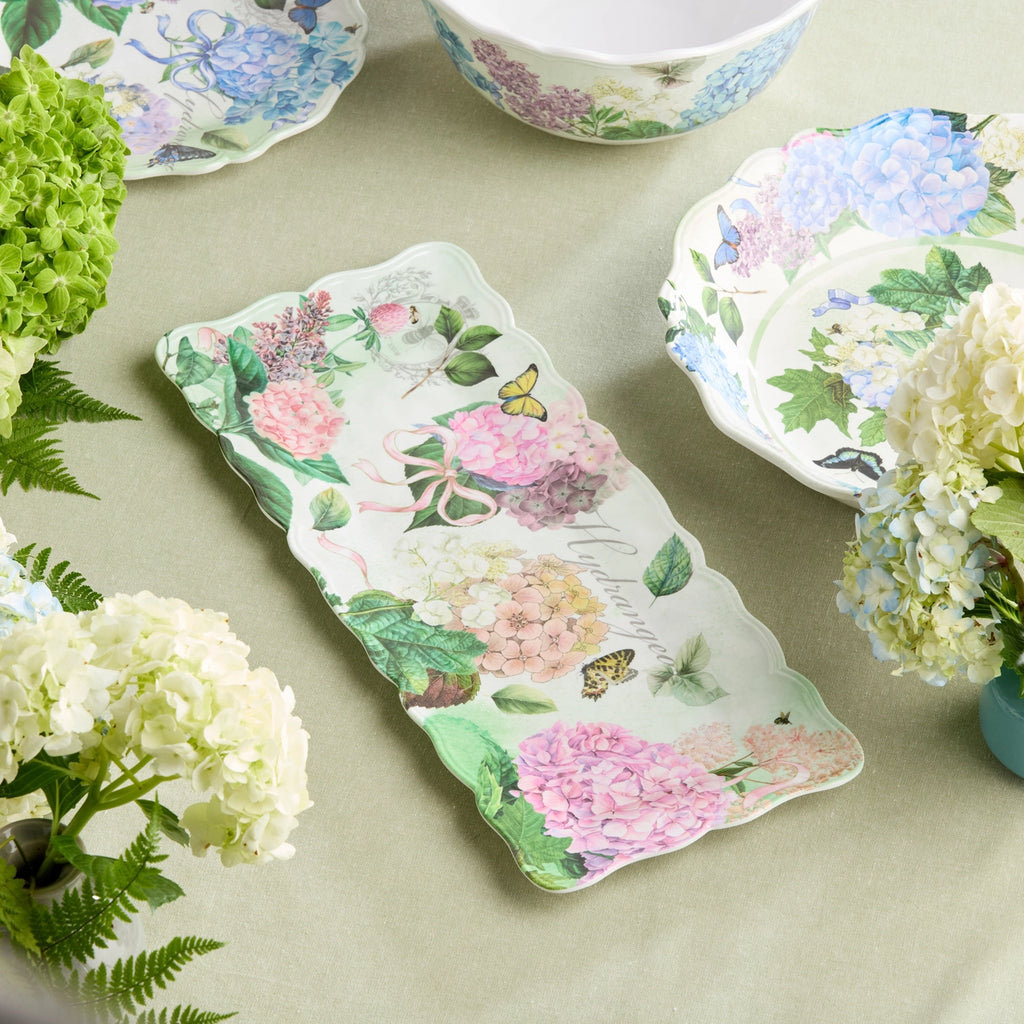 Garden Path Melamine Rectangular Platter 19in X 8in