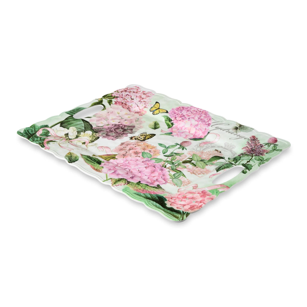Garden Path Melamine Rectangular Platter with Handles 19in x 15in plain image