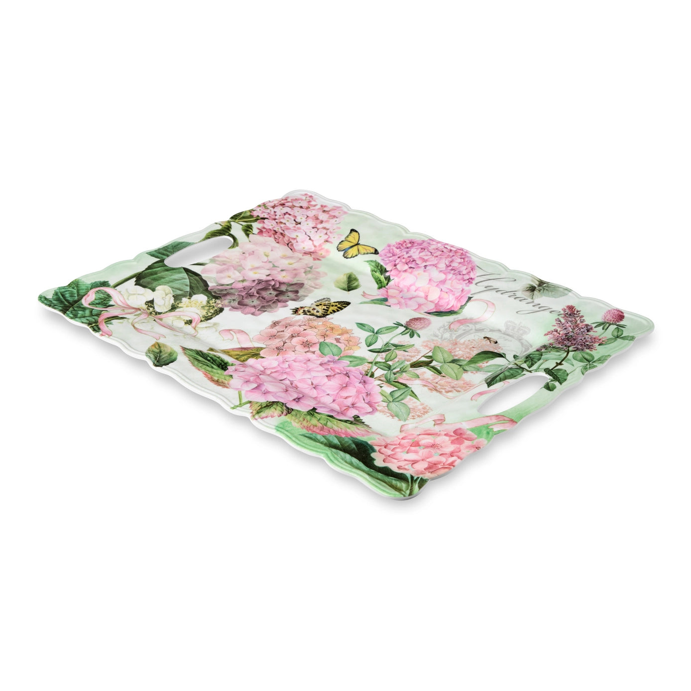 Garden Path Melamine Rectangular Platter with Handles 19in x 15in plain image