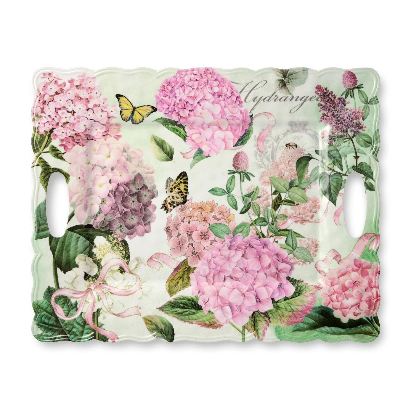 Garden Path Melamine Rectangular Platter with Handles 19in x 15in single