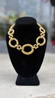 Gold rope Givenchy 80s choker necklace