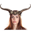 Gold Floral Horned Headpiece