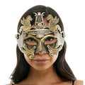 Gold Warrior Venetian Mask