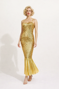 Gold Sequin Dress 1960's, Women's Costume Rental