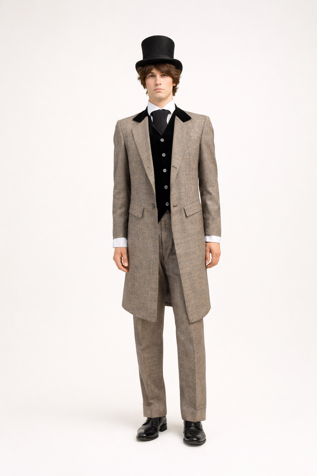 Grey Gentlemen Suit, Men's Edwardian Costume Rental