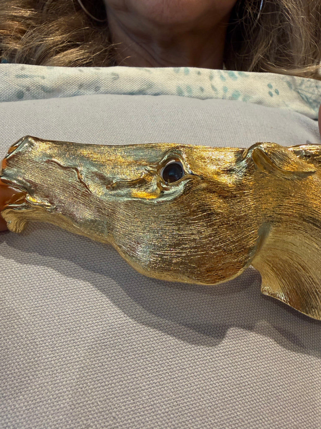 CHRISTOPHER ROSS HORSEHEAD BELT BUCKLE