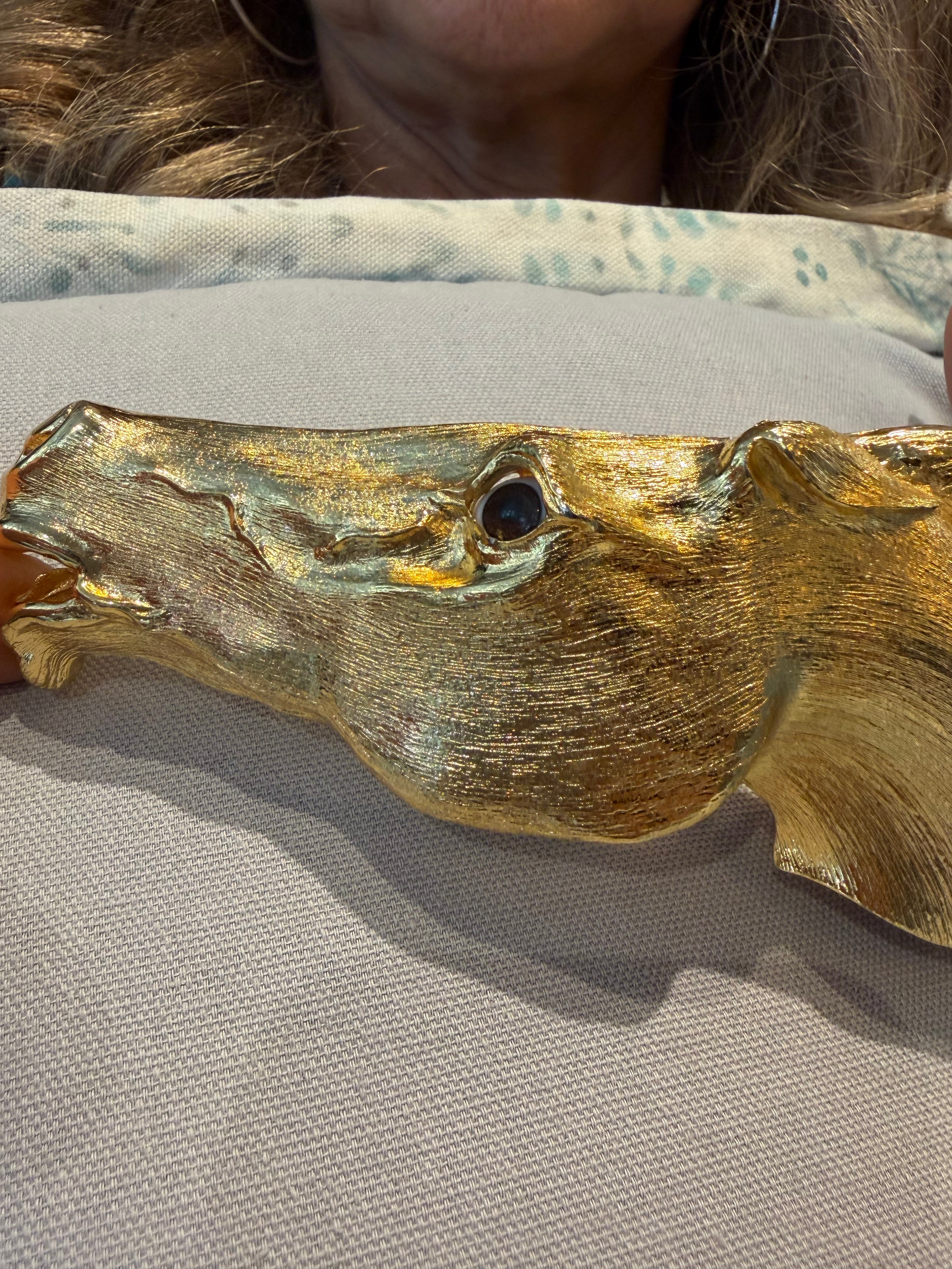 CHRISTOPHER ROSS HORSEHEAD BELT BUCKLE