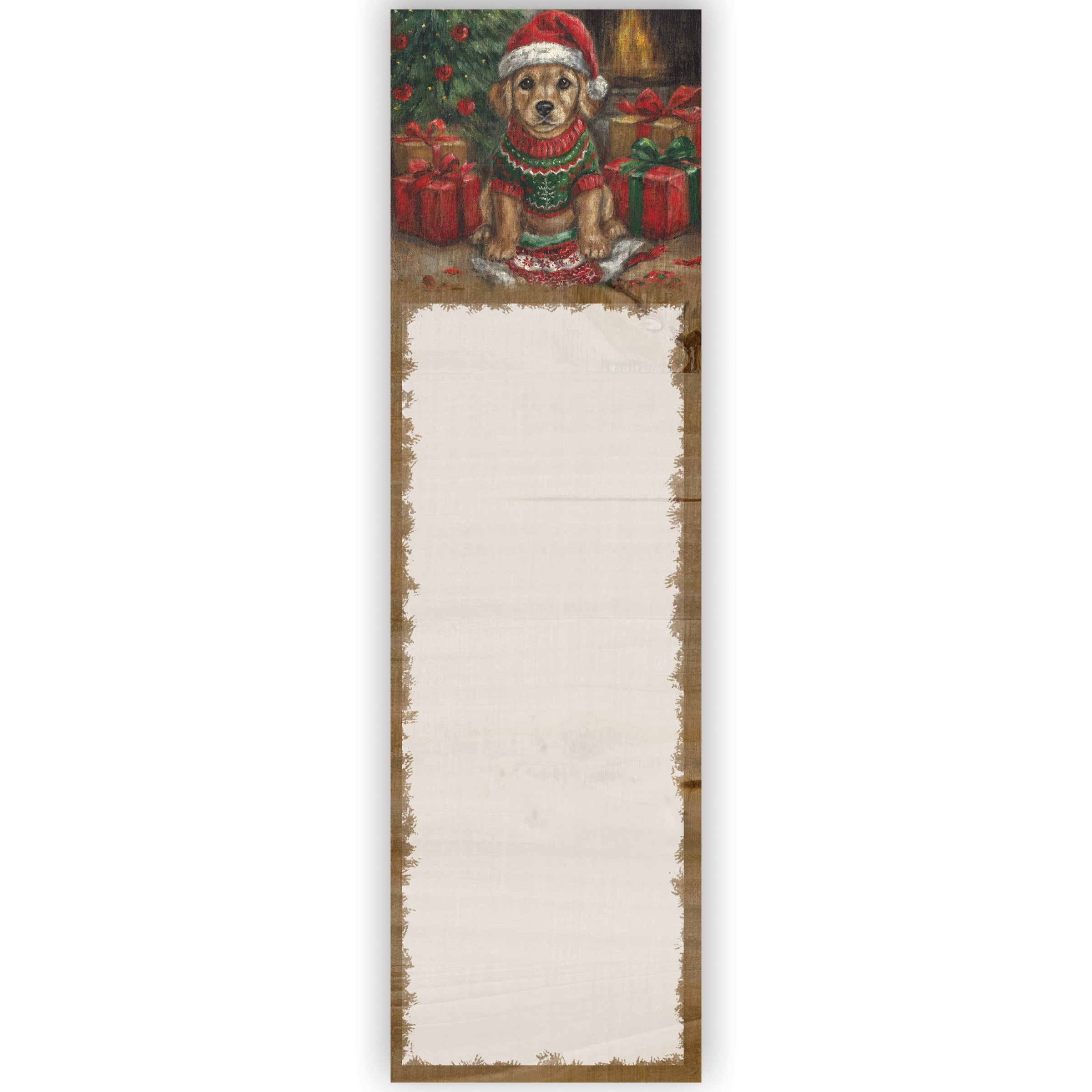 Holiday Puppy Mischief List Pad