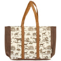 Horse Toile Tote Bag