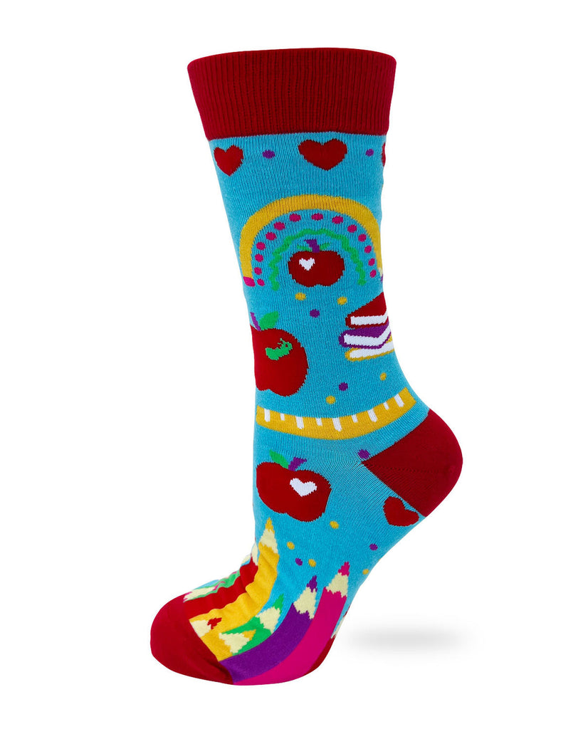 I Became a Teacher For The Money and Fame - Women's Novelty Crew Socks