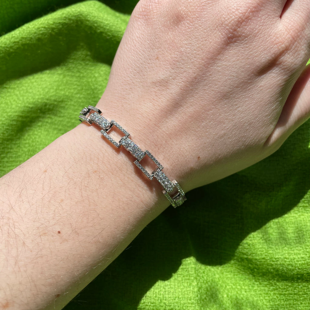 delicate cz bracelet