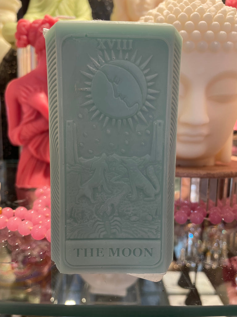 The Moon Tarot Card Candle