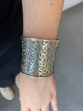 lois hill, retires, sterling, hand scrolled, cuff