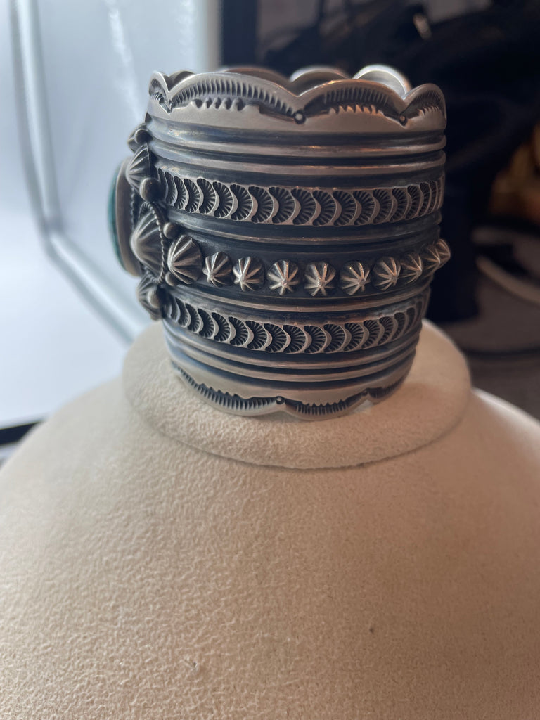Sterling and Turquoise Navajo Cuff Bracelet