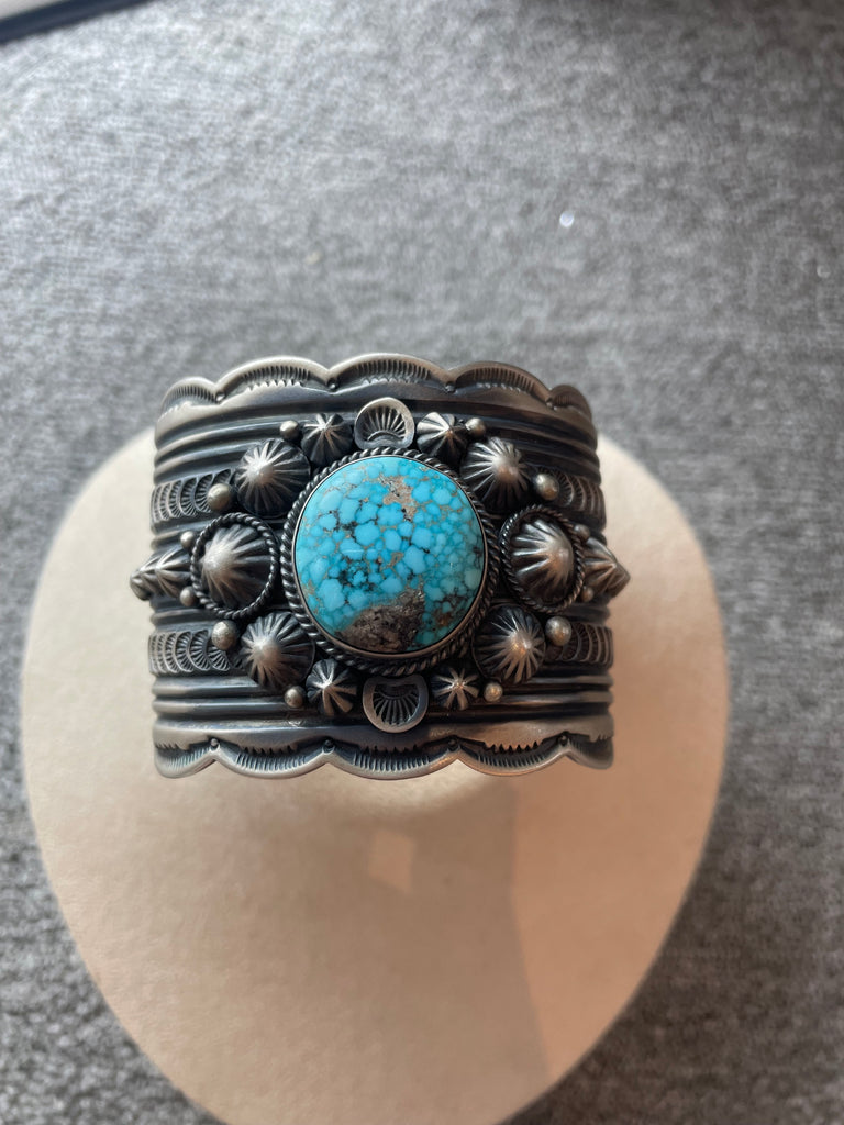 Sterling and Turquoise Navajo Cuff Bracelet