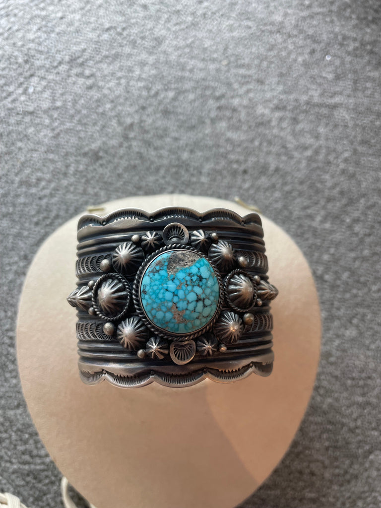 Sterling and Turquoise Navajo Cuff Bracelet