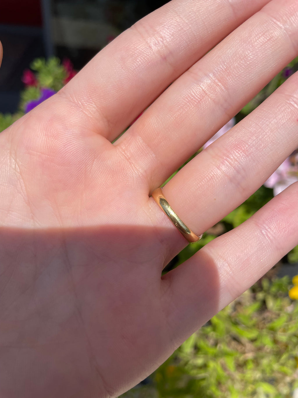 Italian 18k Gold and Amethyst Vintage 20s Ring