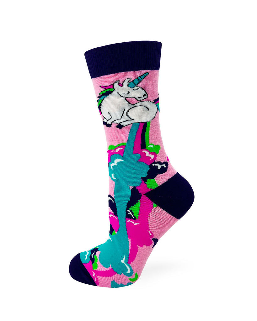 I Never Fart My Ass Blows Kisses - Women's Novelty Crew Socks