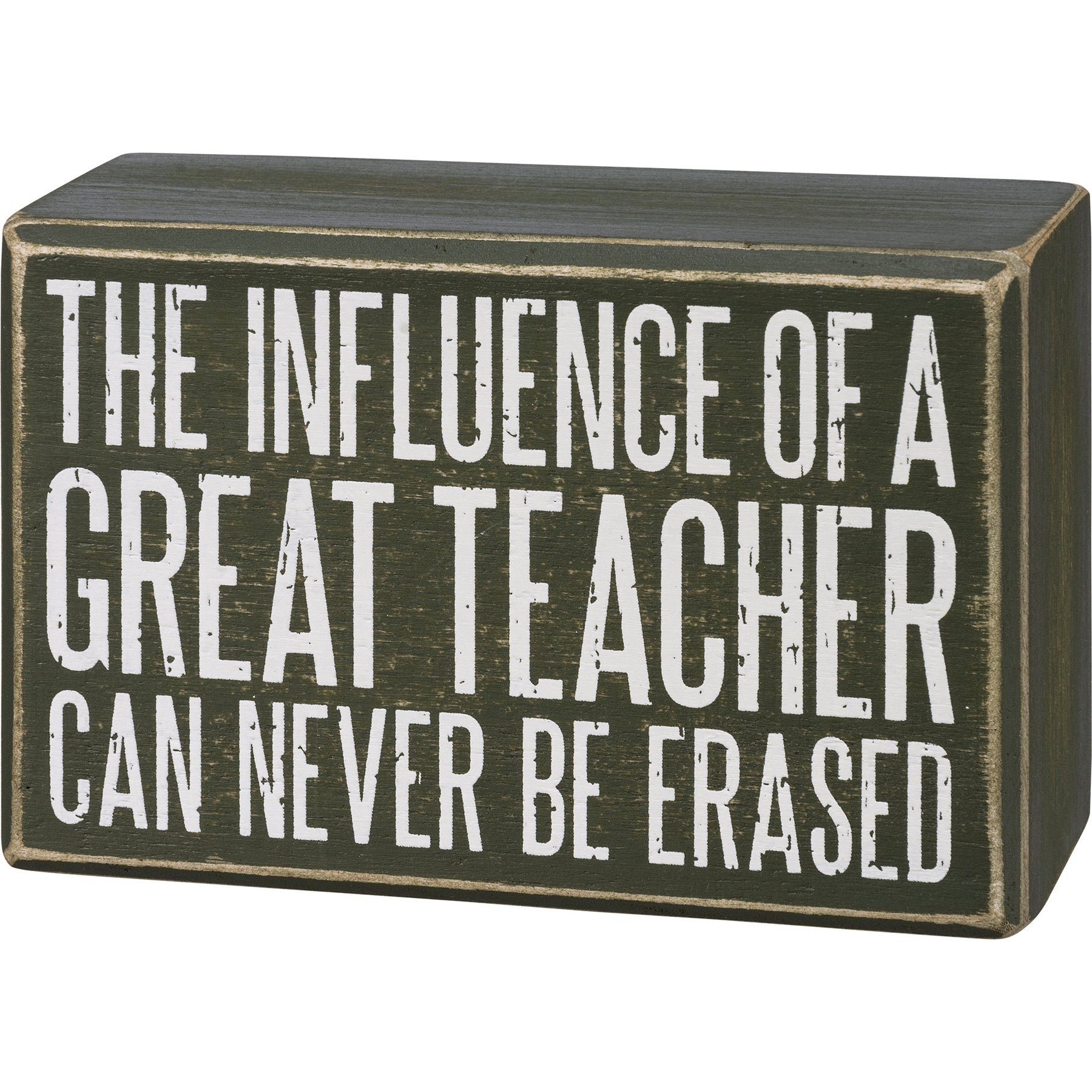 Influence of a great teacher box sign