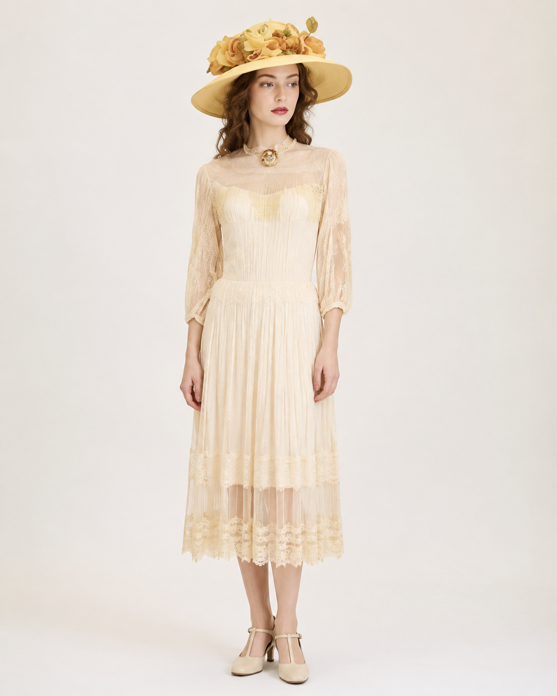 Ivory Lace Dress – Women’s Costume Rental