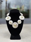  J.Gabriel 18k, sterling earring and necklace set