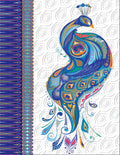 Blue Peacock Note Pad with Pen