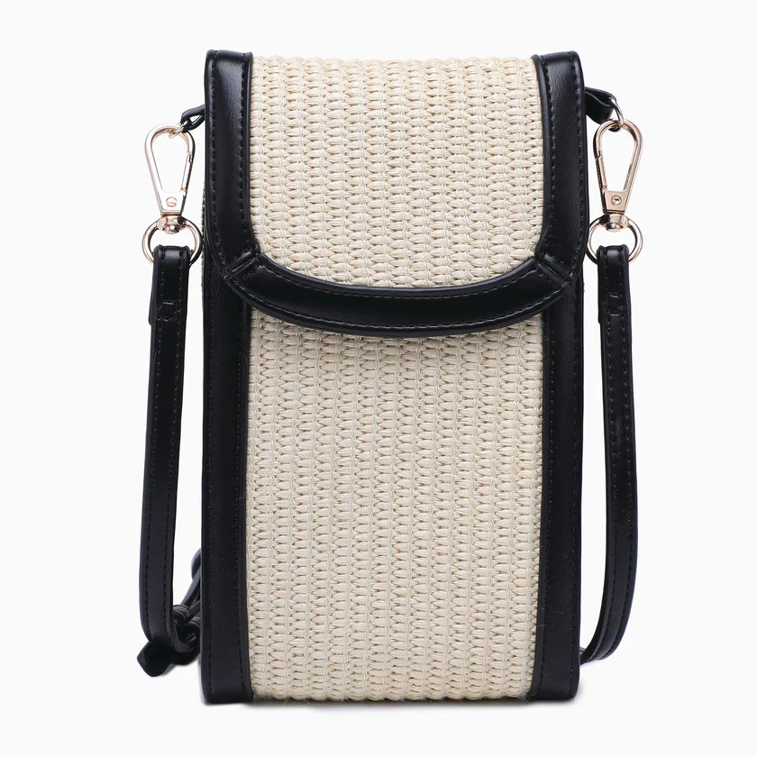 Jill Straw Crossbody Bag