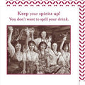 Shannon Martin Keep Your Spirits Up Cocktail Napkin