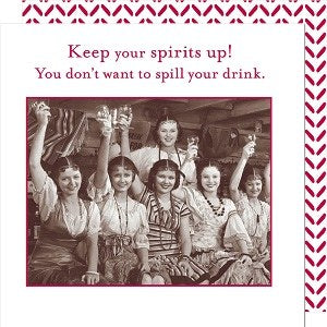 Shannon Martin Keep Your Spirits Up Cocktail Napkin