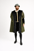 King Henry Green & Black Velvet, Men's Costume Rental