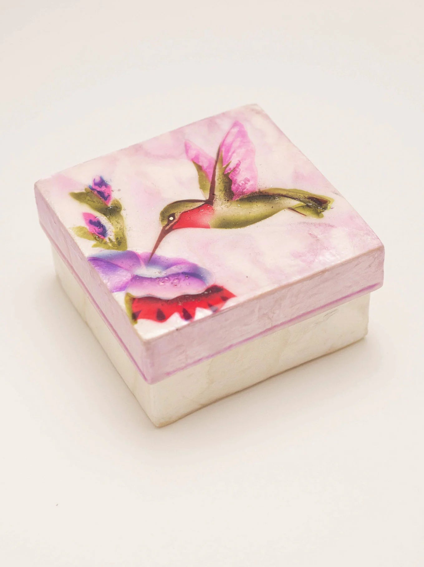 Humming Bird Capiz Box