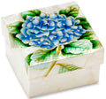 Blue hydrangeas capiz box