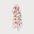 Scarf with dog pattern 