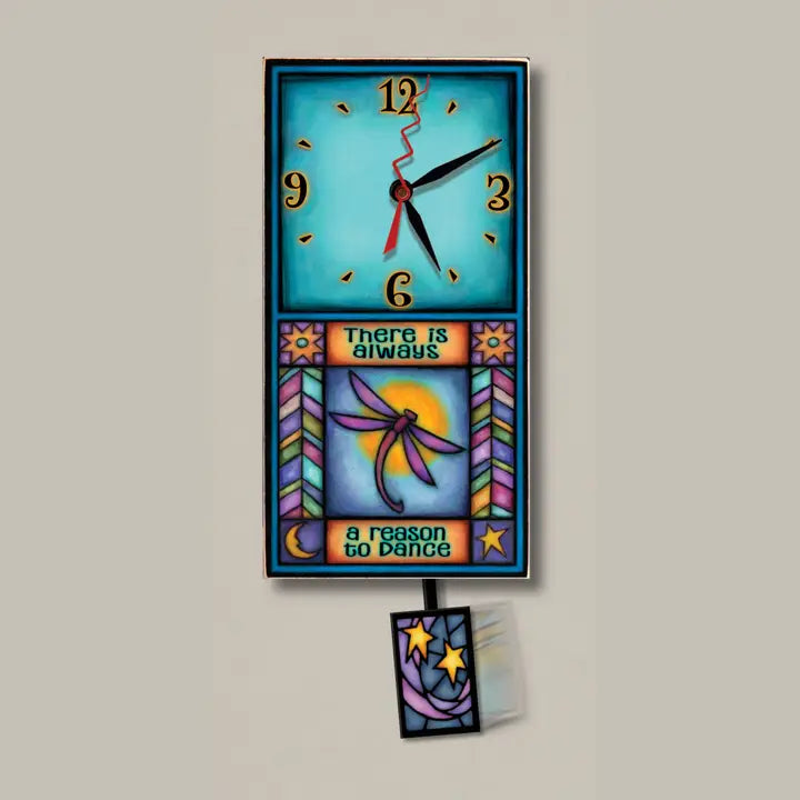 Macone Clay "There is Always a Reason to Dance" Small Clock