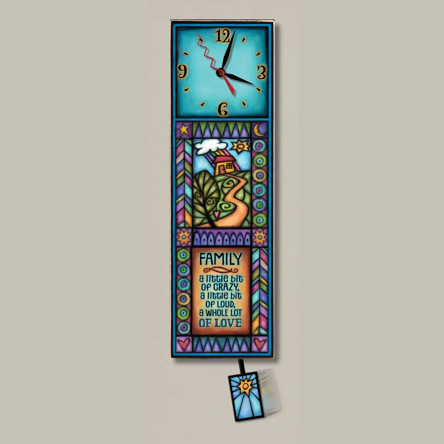 Macone Clay Family Clock