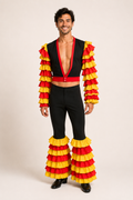 Mambo Man in Black, Yellow & Orange, Men’s International Costume Rental